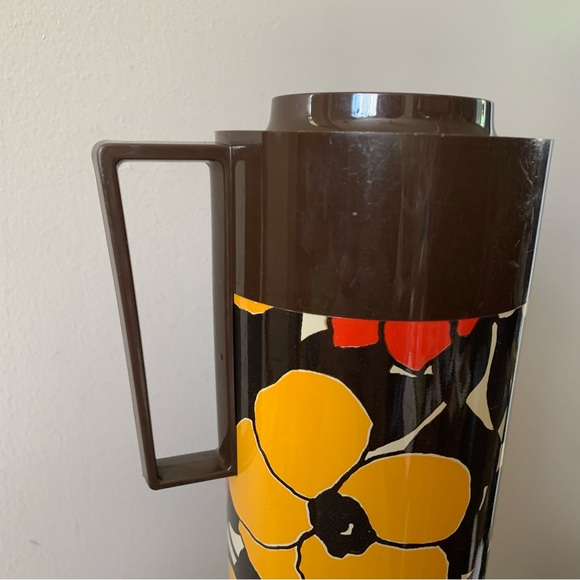 Vintage Aladdin Beverage Butler with orange and yellow floral print - Picture 8 of 10